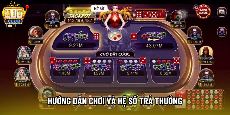 Hướng dẫn chơi và hệ số trả thưởng Hướng dẫn chơi và hệ số trả thưởng