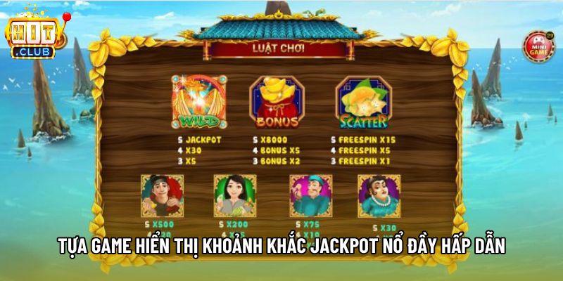 Tựa game hiển thị khoảnh khắc jackpot nổ đầy hấp dẫn